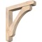 Ekena Millwork Legacy Craftsman Smooth Bracket w/ Offset Brace, Douglas Fir, 5 1/2"W x 32"D x 32"H BKT0604X32X32LEC04SDF - alternate 1